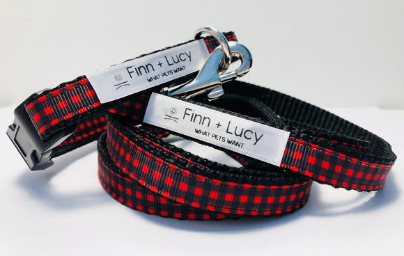 Buffalo Check - Matched Set - Finn & Lucy Premium Pet Gear